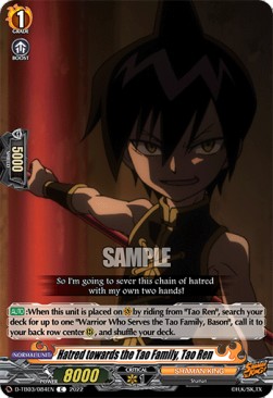 Hatred towards the Tao Family, Tao Ren [D Format] (V.1 - Common) - SHAMAN KING