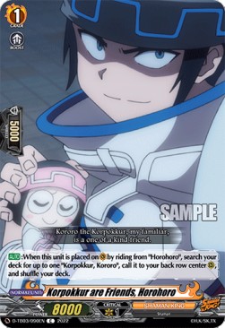 Korpokkur are Friends, Horohoro [D Format] (V.1 - Common) - SHAMAN KING