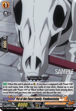 Pet of the Faust Family, Frankensteiny [D Format] (V.1 - Common) - SHAMAN KING