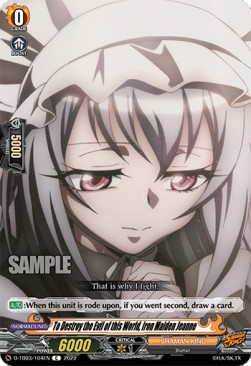 To Destroy the Evil of this World, Iron Maiden Jeanne [D Format] (V.1 - Common) - SHAMAN KING