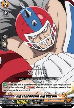 Big Touchdown, Big Guy Bill [D Format] (V.1 - Common) - SHAMAN KING