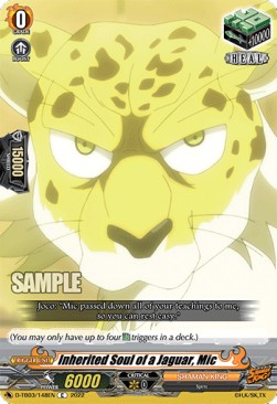 Inherited Soul of a Jaguar, Mic [D Format] (V.1 - Common) - SHAMAN KING