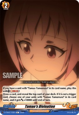 Tamao's Divination [D Format] (V.1 - Common) - SHAMAN KING