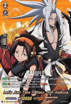 Let's Just Take It Easy, Yoh Asakura [D Format] (V.2 - Feature Rare) - SHAMAN KING