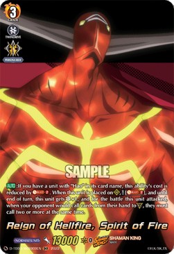 Reign of Hellfire, Spirit of Fire [D Format] (V.2 - Feature Rare) - SHAMAN KING