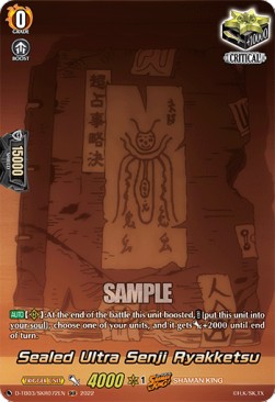 Sealed Ultra Senji Ryakketsu [D Format] (V.2 - Feature Rare) - SHAMAN KING