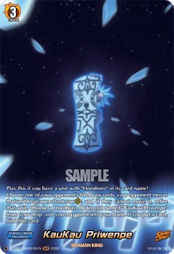 KauKau Priwenpe [D Format] (V.2 - Feature Rare) - SHAMAN KING