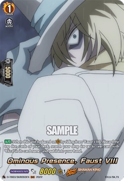 Ominous Presence, Faust VIII [D Format] (V.2 - Feature Rare) - SHAMAN KING