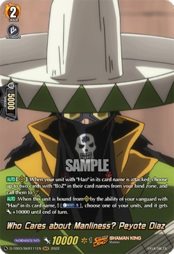 Who Cares about Manliness? Peyote Diaz [D Format] (V.2 - Feature Rare) - SHAMAN KING