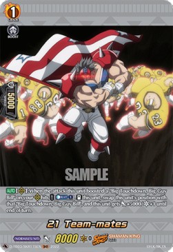 21 Team-mates [D Format] (V.2 - Feature Rare) - SHAMAN KING