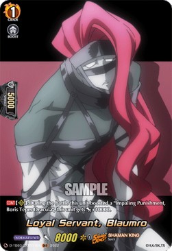 Loyal Servant, Blaumro [D Format] (V.2 - Feature Rare) - SHAMAN KING