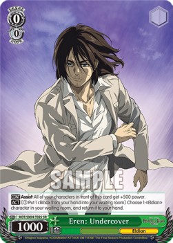 Eren: Undercover (V.2 - Super Rare) - Attack On Titan: Final Season