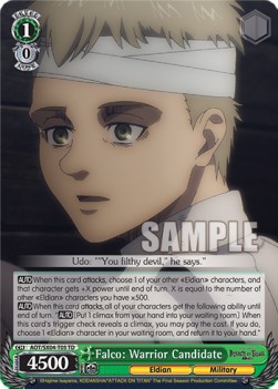 Falco: Warrior Candidate (V.1 - Trial Deck) - Attack On Titan: Final Season