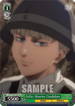 Zofia: Warrior Candidate - Attack On Titan: Final Season