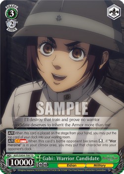 Gabi: Warrior Candidate (V.1 - Trial Deck) - Attack On Titan: Final Season