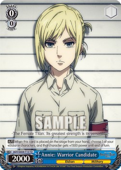 Annie: Warrior Candidate - Attack On Titan: Final Season