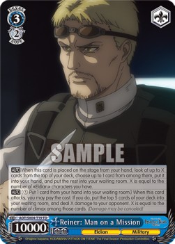 Reiner: Man on a Mission (V.1 - Trial Deck) - Attack On Titan: Final Season