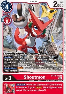 Shoutmon (BT10-008) - Xros Encounter