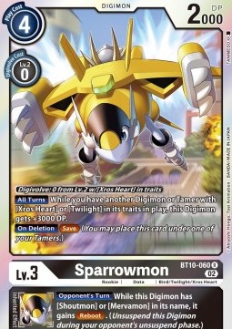 Sparrowmon (BT10-060) (V.1) - Xros Encounter