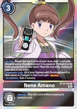 Nene Amano (BT10-092) - Xros Encounter