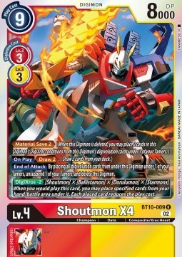 Shoutmon X4 (BT10-009) - Xros Encounter