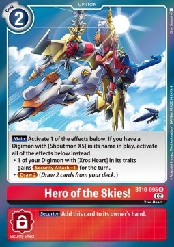 Hero of the Skies! (BT10-095) - Xros Encounter