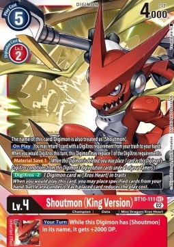 Shoutmon (King Version) (BT10-111) (V.1) - Xros Encounter