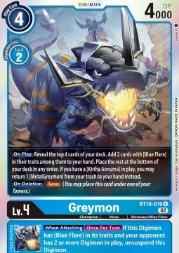 Greymon (BT10-019) - Xros Encounter