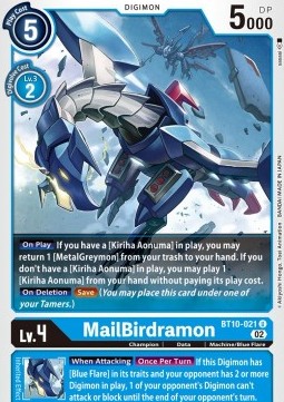 MailBirdramon (BT10-021) - Xros Encounter
