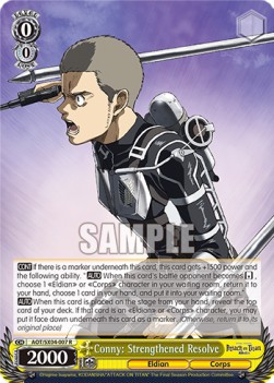 Conny: Strengthened Resolve (V.1 - Rare) - Attack On Titan: Final Season