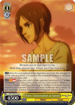 Eren: Conversation at Sunset - Attack On Titan: Final Season
