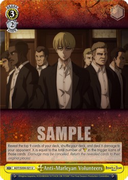 Anti-Marleyan Volunteers - Attack On Titan: Final Season