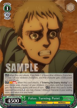 Falco: Turning Point (V.1 - Double Rare) - Attack On Titan: Final Season