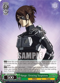 Hange: Growing Suspicions (V.1 - Rare) - Attack On Titan: Final Season