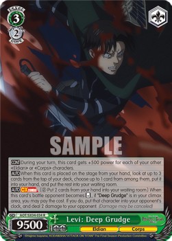 Levi: Deep Grudge (V.1 - Rare) - Attack On Titan: Final Season