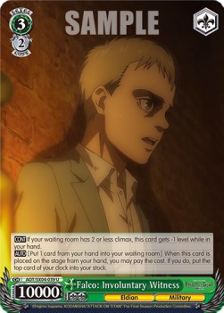 Falco: Involuntary Witness (V.1 - Uncommon) - Attack On Titan: Final Season