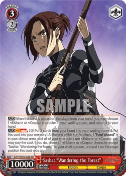 Sasha: "Wandering the Forest" (V.1 - Double Rare) - Attack On Titan: Final Season