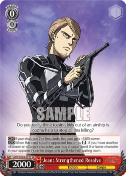 Jean: Strengthened Resolve (V.2 - Super Rare) - Attack On Titan: Final Season