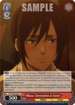 Mikasa: Conversation at Sunset - Attack On Titan: Final Season