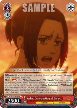 Sasha: Conversation at Sunset - Attack On Titan: Final Season
