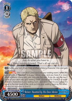 Reiner: Haunted by His Own Advice (V.1 - Double Rare) - Attack On Titan: Final Season