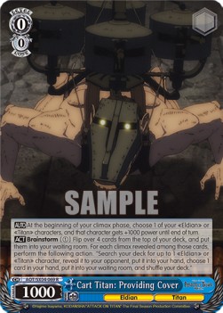 Cart Titan: Providing Cover (V.1 - Rare) - Attack On Titan: Final Season