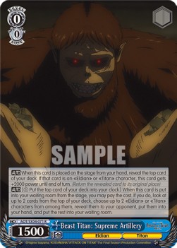 Beast Titan: Supreme Artillery (V.1 - Rare) - Attack On Titan: Final Season