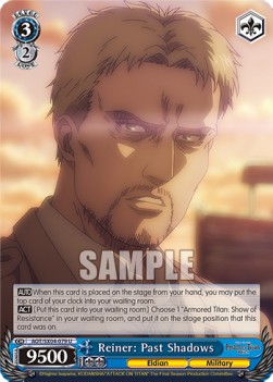 Reiner: Past Shadows (V.1 - Uncommon) - Attack On Titan: Final Season