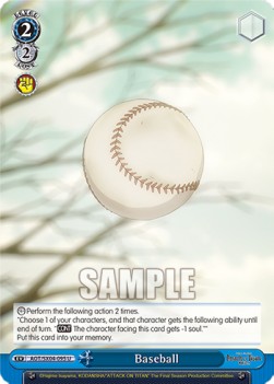 Baseball - Attack On Titan: Final Season