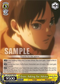 Eren: Asking for Advice (V.1 - Promo) - Attack On Titan: Final Season