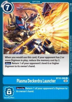 Plasma Deckerdra Launcher (BT10-098) - Xros Encounter