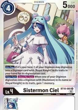 Sistermon Ciel (BT10-085) (V.1) - Xros Encounter
