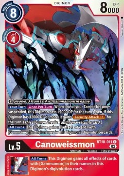 Canoweissmon (BT10-011) - Xros Encounter