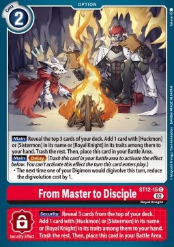 From Master to Disciple (ST12-15) - Starter Deck: Jesmon